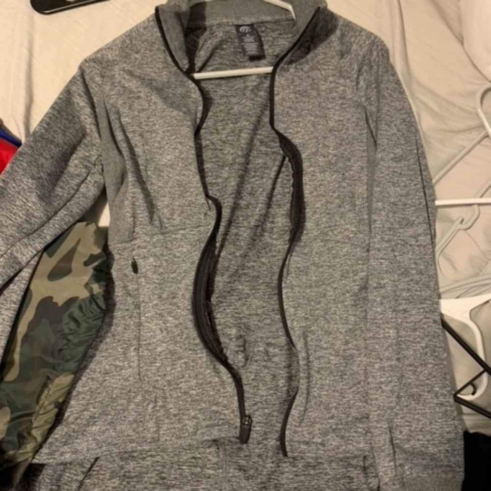 Zip up workout jacket